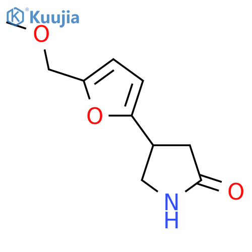 4-[5-(Methoxymethyl)furan-2-yl]pyrrolidin-2-one structure