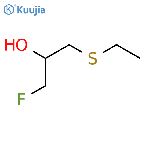 1-(Ethylsulfanyl)-3-fluoropropan-2-ol structure
