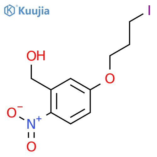 Benzenemethanol,5-(3-iodopropoxy)-2-nitro- structure