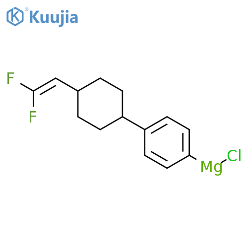 Magnesium, chloro[4-[4-(2,2-difluoroethenyl)cyclohexyl]phenyl]- structure