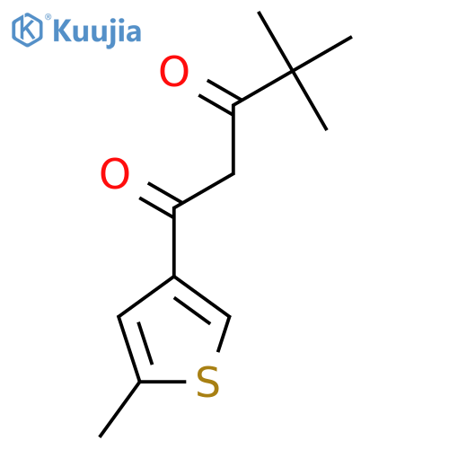 4,4-Dimethyl-1-(5-methylthiophen-3-yl)pentane-1,3-dione structure