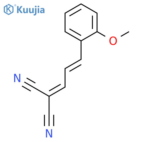 Propanedinitrile, [3-(2-methoxyphenyl)-2-propenylidene]- structure