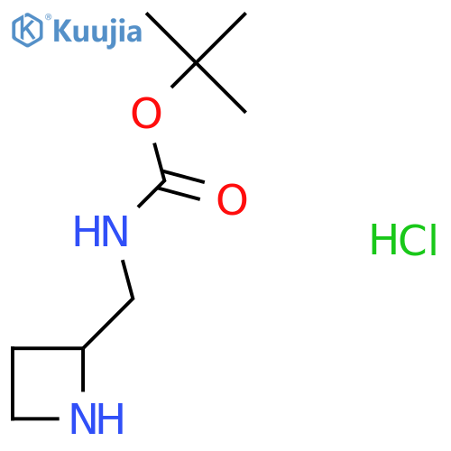 tert-butyl N-[(azetidin-2-yl)methyl]carbamate hydrochloride structure