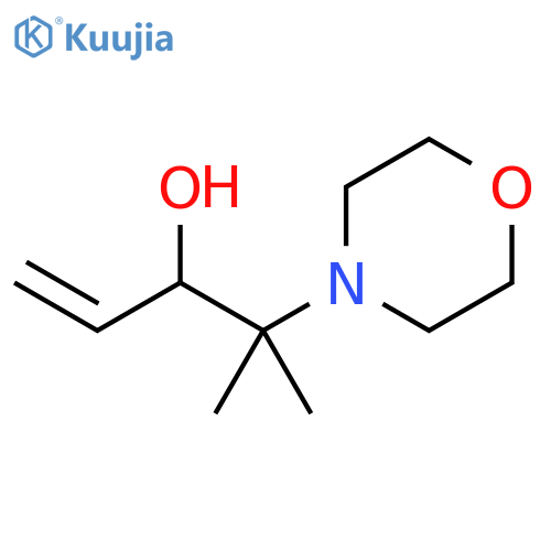 4-Morpholineethanol, α-ethenyl-β,β-dimethyl- structure
