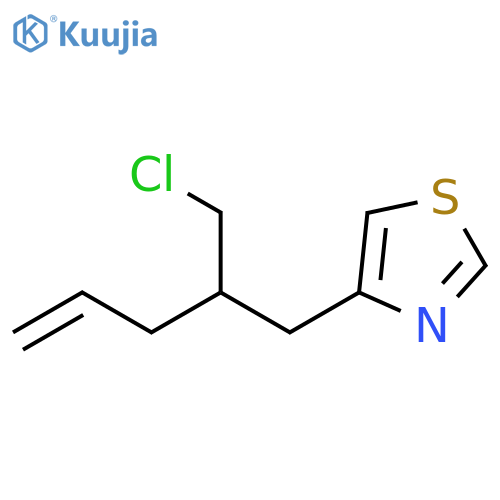 4-[2-(Chloromethyl)-4-penten-1-yl]thiazole structure