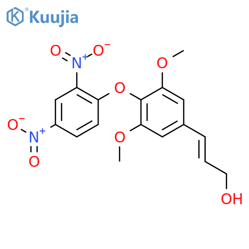 2-Propen-1-ol, 3-[4-(2,4-dinitrophenoxy)-3,5-dimethoxyphenyl]-, (E)- structure