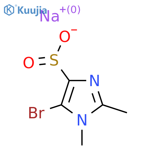 Sodium 5-bromo-1,2-dimethyl-1H-imidazole-4-sulfinate structure