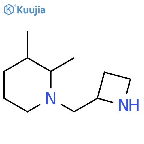 Piperidine, 1-(2-azetidinylmethyl)-2,3-dimethyl- structure