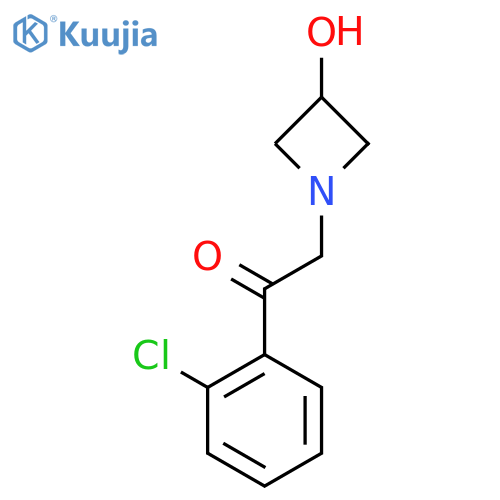 1-(2-Chlorophenyl)-2-(3-hydroxyazetidin-1-yl)ethan-1-one structure