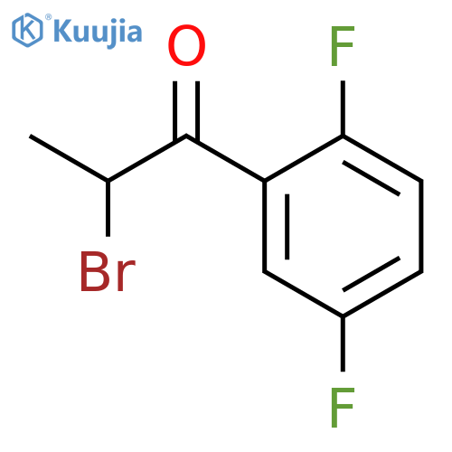 2-Bromo-1-(2,5-difluorophenyl)propan-1-one structure