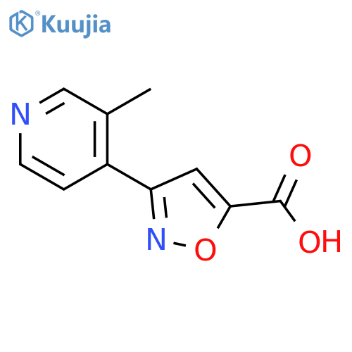 5-Isoxazolecarboxylic acid, 3-(3-methyl-4-pyridinyl)- structure