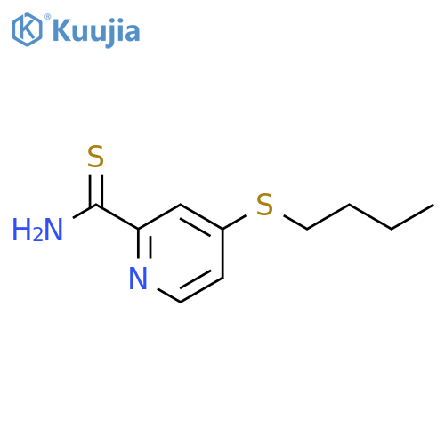 4-(butylsulfanyl)pyridine-2-carbothioamide structure