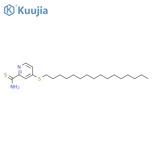 4-(hexadecylsulfanyl)pyridine-2-carbothioamide structure