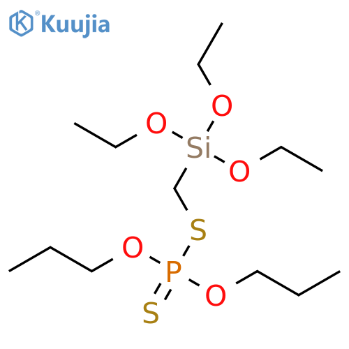 Phosphorodithioic acid, O,O-dipropyl S-[(triethoxysilyl)methyl] ester structure