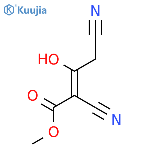 2-Butenoic acid, 2,4-dicyano-3-hydroxy-, methyl ester, (Z)- structure