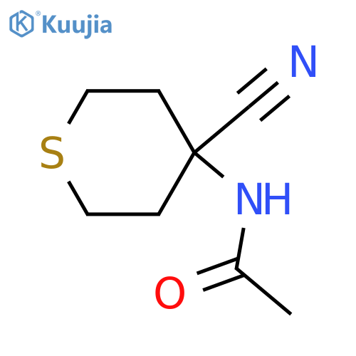 Acetamide, N-(4-cyanotetrahydro-2H-thiopyran-4-yl)- structure