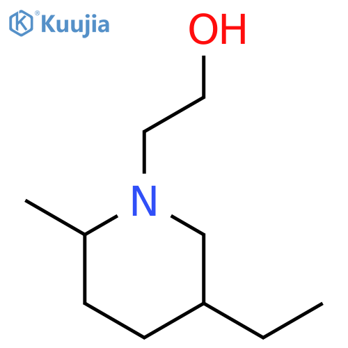 5-Ethyl-2-methyl-1-piperidineethanol structure