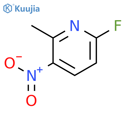 6-fluoro-2-methyl-3-nitro-pyridine structure