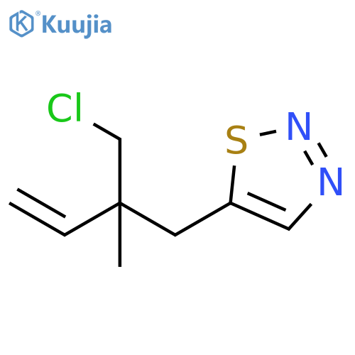 1,2,3-Thiadiazole, 5-[2-(chloromethyl)-2-methyl-3-buten-1-yl]- structure