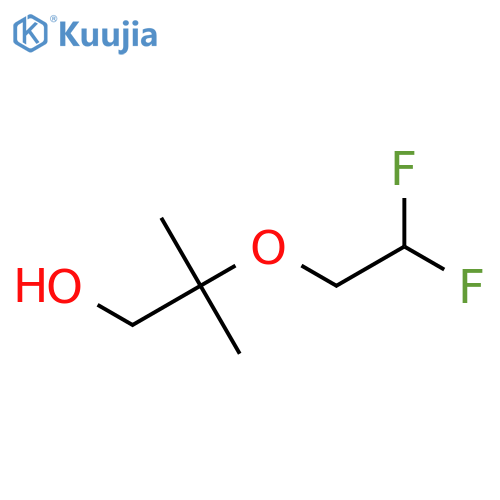 2-(2,2-Difluoroethoxy)-2-methylpropan-1-ol structure