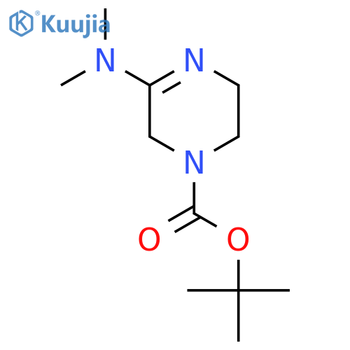 Tert-butyl 5-(dimethylamino)-1,2,3,6-tetrahydropyrazine-1-carboxylate structure
