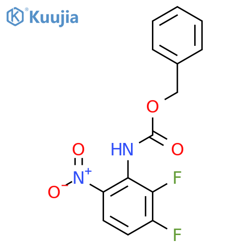 benzyl N-(2,3-difluoro-6-nitrophenyl)carbamate structure