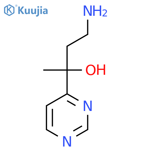 4-Amino-2-(pyrimidin-4-yl)butan-2-ol structure