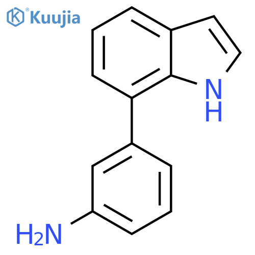 3-(1H-Indol-7-yl)aniline structure