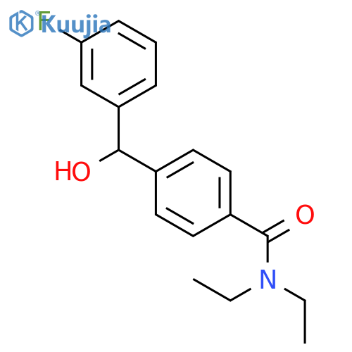 Benzamide, N,N-diethyl-4-[(3-fluorophenyl)hydroxymethyl]- structure