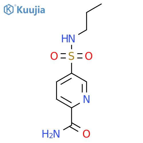 5-(propylsulfamoyl)pyridine-2-carboxamide structure