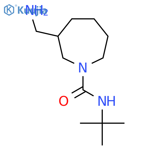 3-(aminomethyl)-N-tert-butylazepane-1-carboxamide structure