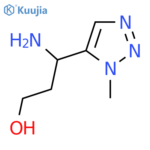3-Amino-3-(1-methyl-1h-1,2,3-triazol-5-yl)propan-1-ol structure