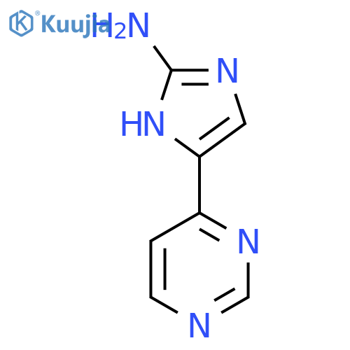 5-(pyrimidin-4-yl)-1H-imidazol-2-amine structure