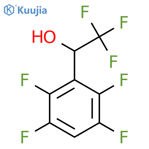 2,2,2-trifluoro-1-(2,3,5,6-tetrafluorophenyl)ethan-1-ol structure