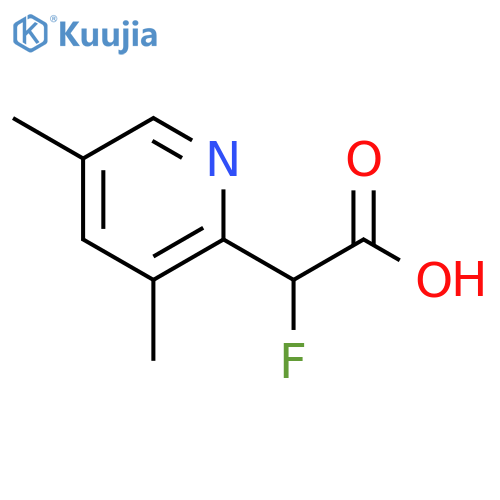 2-Pyridineacetic acid, α-fluoro-3,5-dimethyl- structure