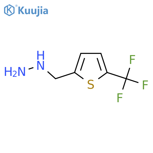 {[5-(Trifluoromethyl)thiophen-2-yl]methyl}hydrazine structure