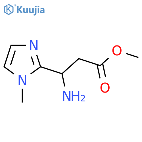 methyl 3-amino-3-(1-methyl-1H-imidazol-2-yl)propanoate structure