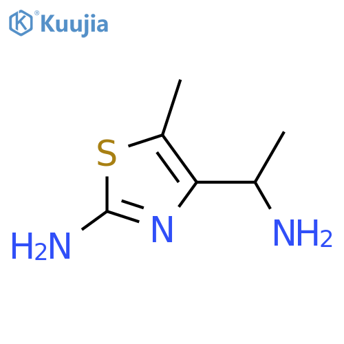 4-(1-Aminoethyl)-5-methylthiazol-2-amine structure