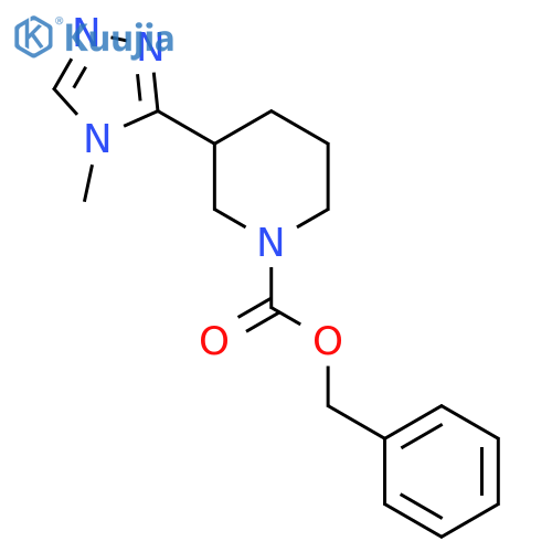 benzyl 3-(4-methyl-4H-1,2,4-triazol-3-yl)piperidine-1-carboxylate structure
