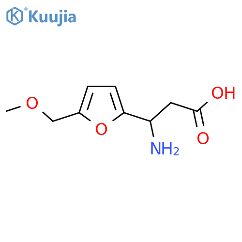 3-Amino-3-[5-(methoxymethyl)furan-2-yl]propanoic acid structure