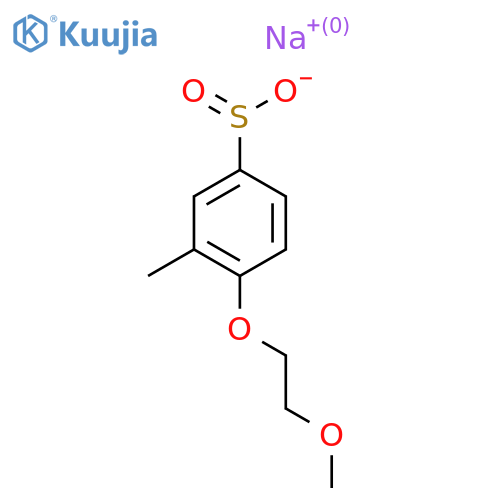 Sodium 4-(2-methoxyethoxy)-3-methylbenzene-1-sulfinate structure