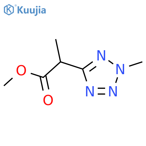 Methyl 2-(2-methyl-2H-1,2,3,4-tetrazol-5-yl)propanoate structure