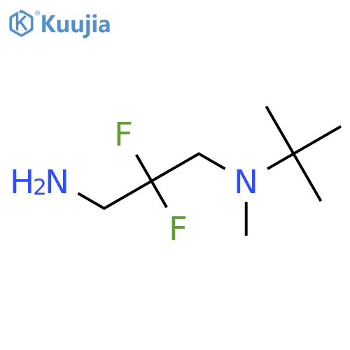 (3-Amino-2,2-difluoropropyl)(tert-butyl)methylamine structure