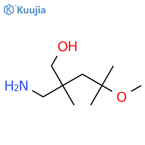 2-(Aminomethyl)-4-methoxy-2,4-dimethylpentan-1-ol structure