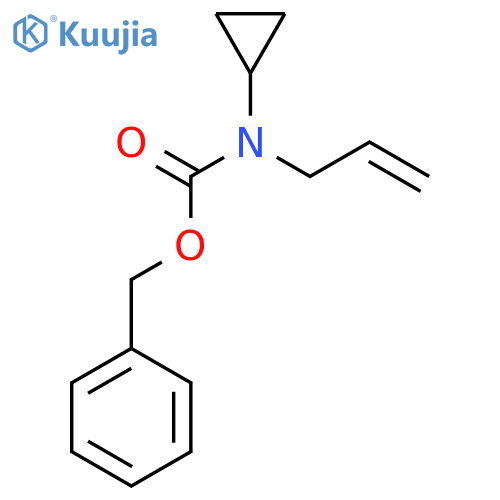 benzyl N-cyclopropyl-N-(prop-2-en-1-yl)carbamate structure