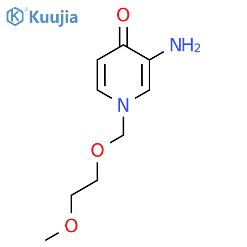 3-Amino-1-[(2-methoxyethoxy)methyl]-1,4-dihydropyridin-4-one structure