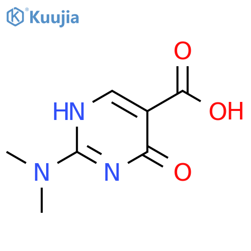 2-(dimethylamino)-1,6-dihydro-6-oxo-5-Pyrimidinecarboxylic acid structure