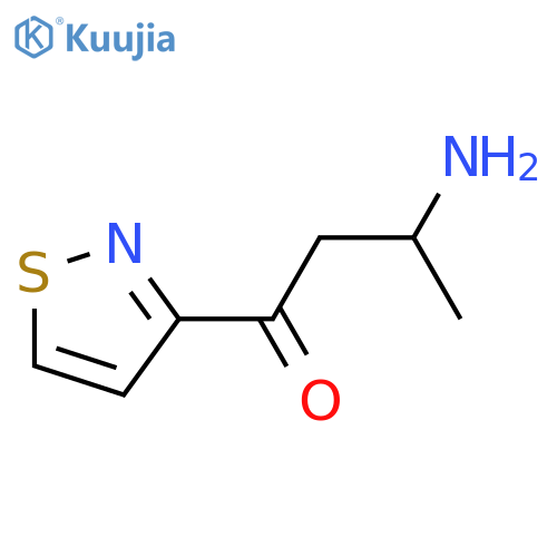 3-Amino-1-(1,2-thiazol-3-yl)butan-1-one structure