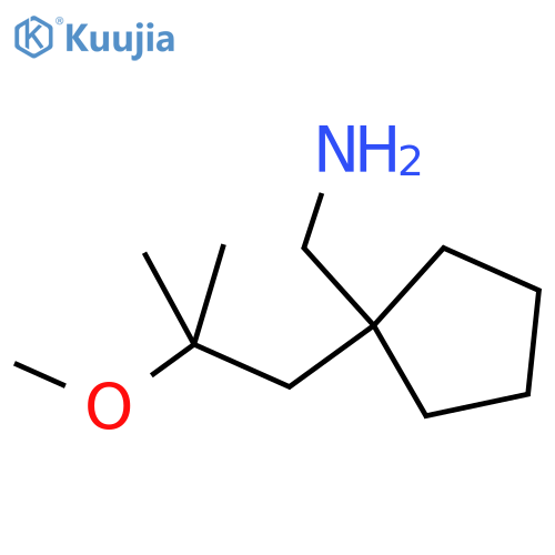 [1-(2-Methoxy-2-methylpropyl)cyclopentyl]methanamine structure