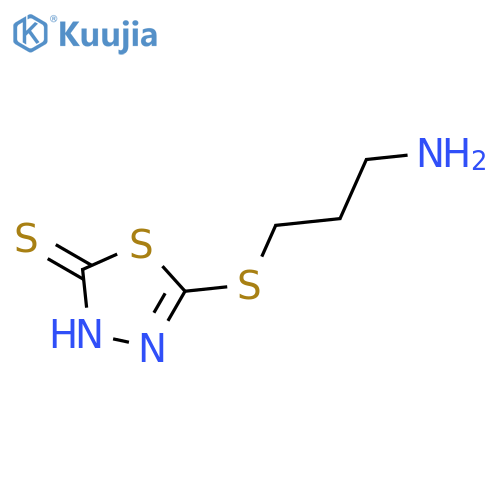 1,3,4-THIADIAZOLE-2(3H)-THIONE, 5-[(3-AMINOPROPYL)THIO]- structure
